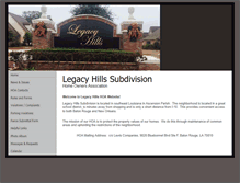 Tablet Screenshot of legacyhillshoa.com
